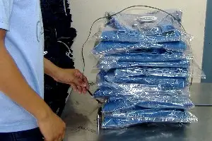 polybag with jeans wrapping